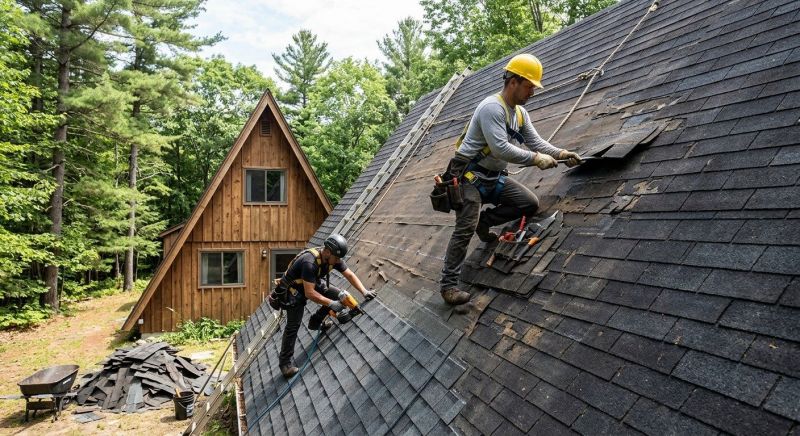 A Frame Roof Installation in Butler County, OH