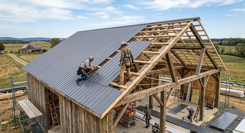 Barn Roof Construction in Butler County, OH
