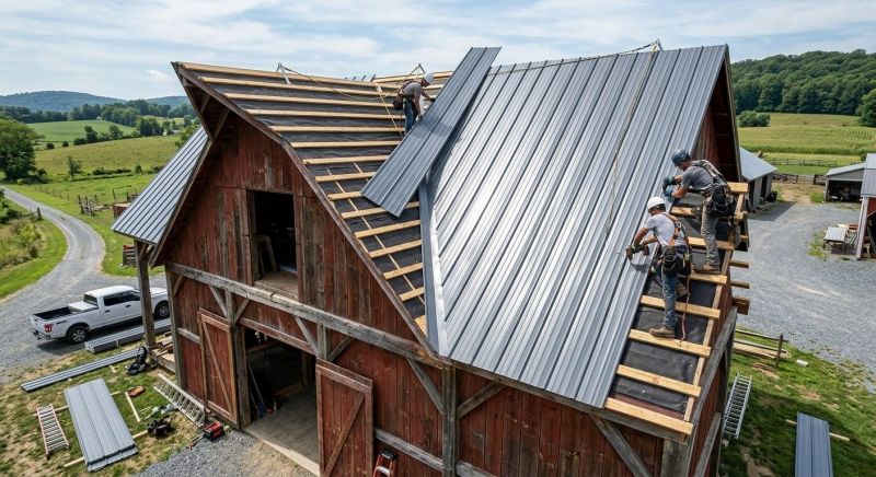 Barn Roof Installation in Butler County, OH