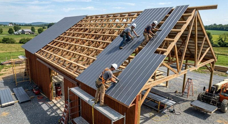 Barn Roof Installation in Butler County, OH