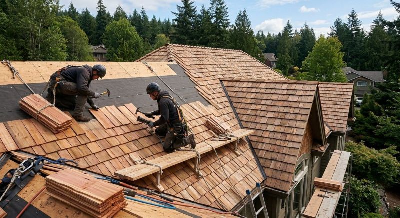 Cedar Roof Installation in Butler County, OH