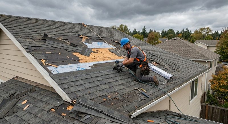 Damaged Roof Replacement in Cincinnati, OH