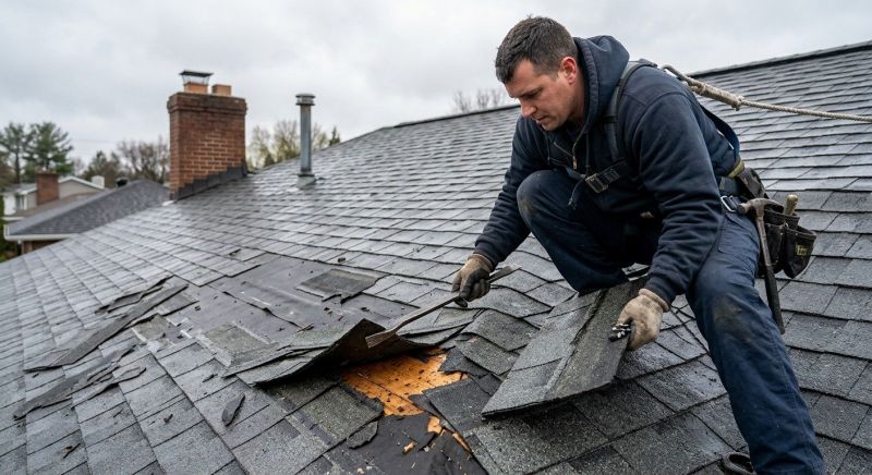 Damaged Roof Replacement in Newport, KY
