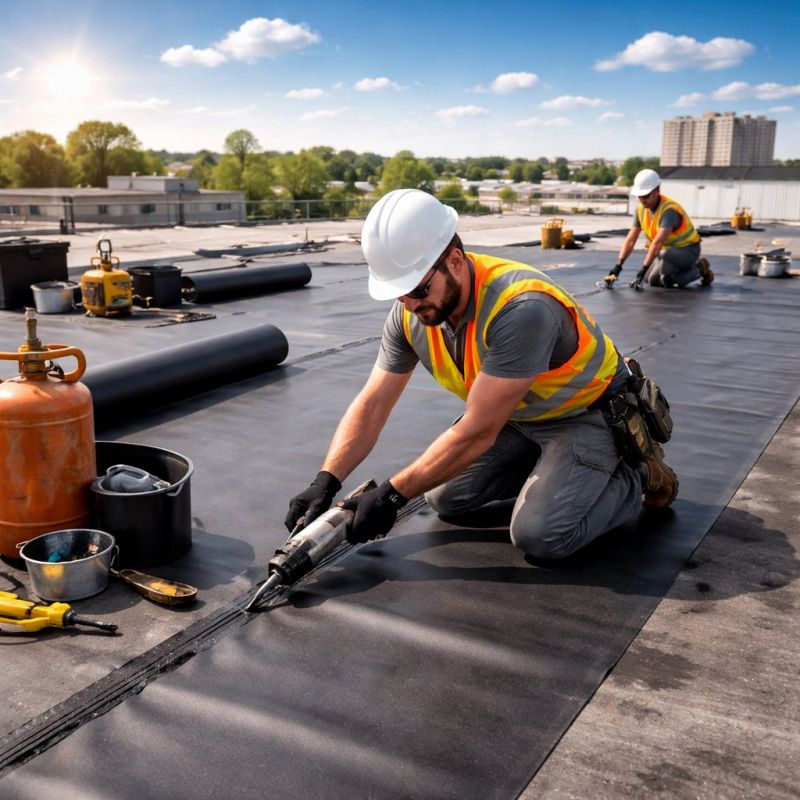 Epdm Roof Installation in New Lebanon, OH