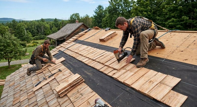 Natural Wood Roof Installation in Butler County, OH