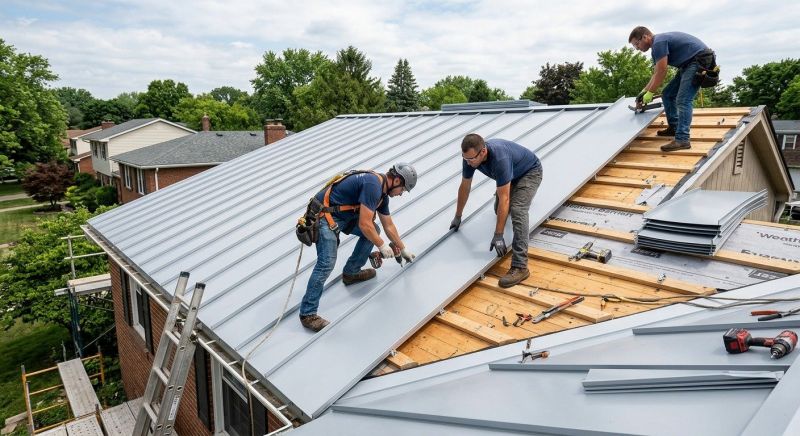 Sheet Roofing Installation in Franklin, OH