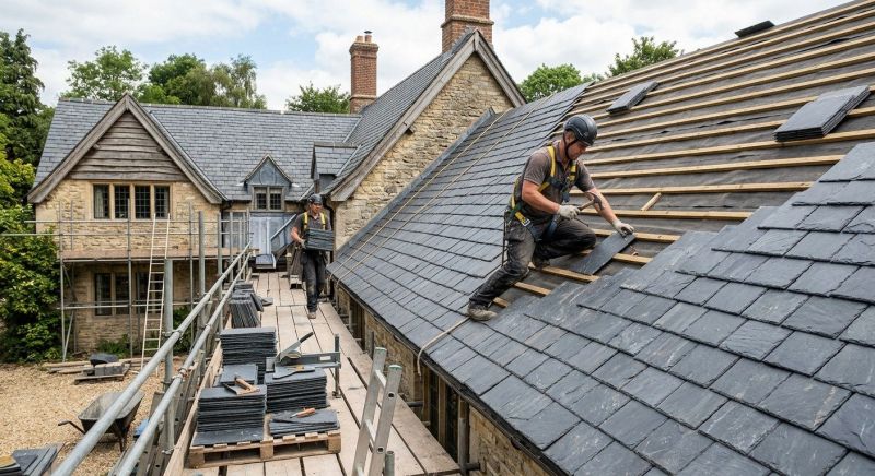 Slate Roof Construction