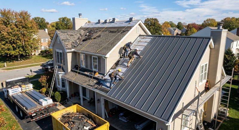 Steel Roof Replacement in Waynesville, OH